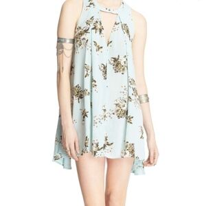 Free People Tree Swing Tunic Sleeveless Blue